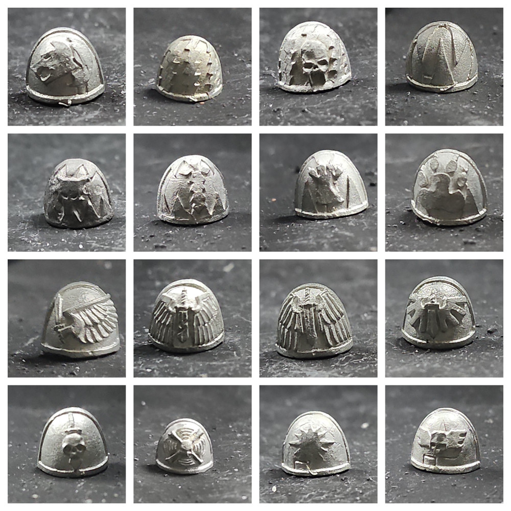 Warhammer 40k Space Marines Shoulder Pads bits Space Wolves Dark Angels