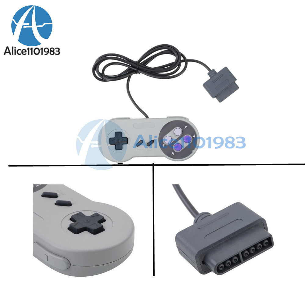 16 Bit Controller for Super Nintendo SNES System Console Control Pad NEW
