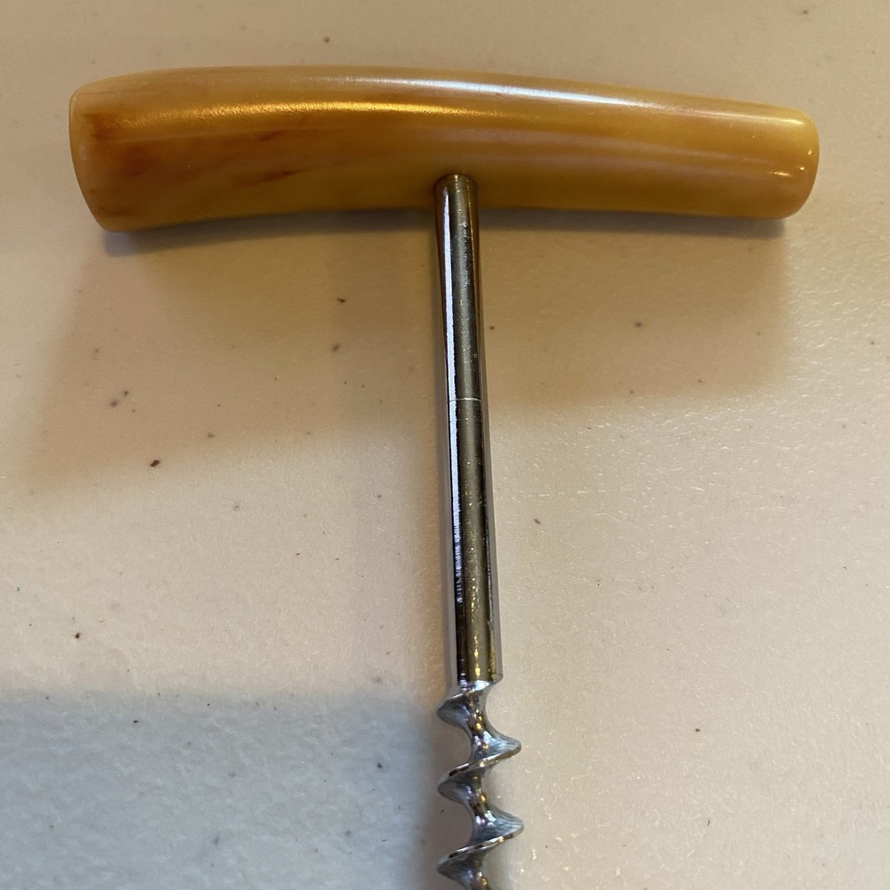 Vintage Butterscotch Bakelite Corkscrew