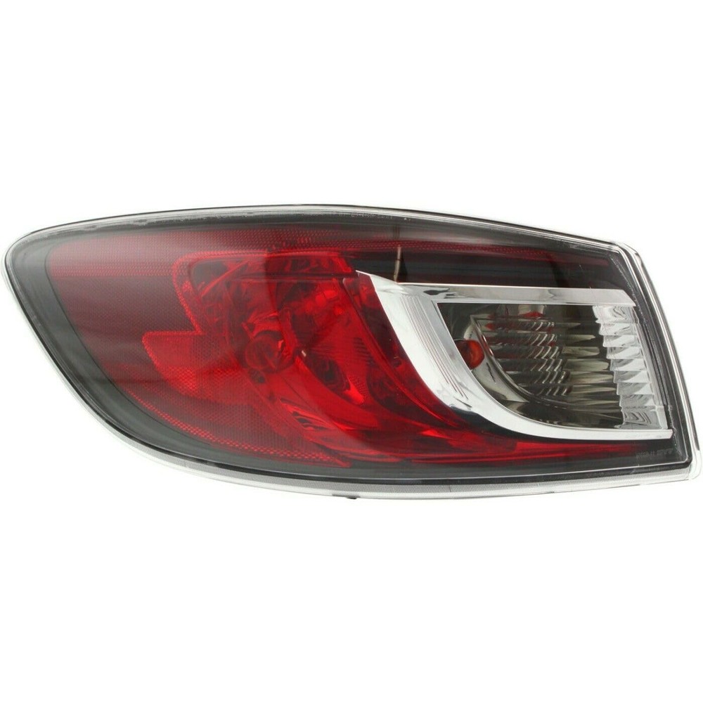 Tail Light Outer Left Red Clear Lens Turn Signal Replace For Mazda 3 2010-2013