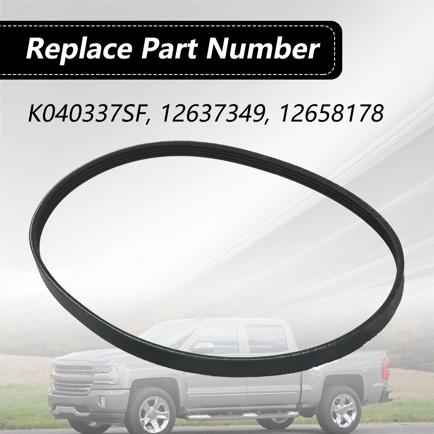 New AC Compressor Drive Belt for Cadillac Escalade Chevrolet Suburban GMC Yukon