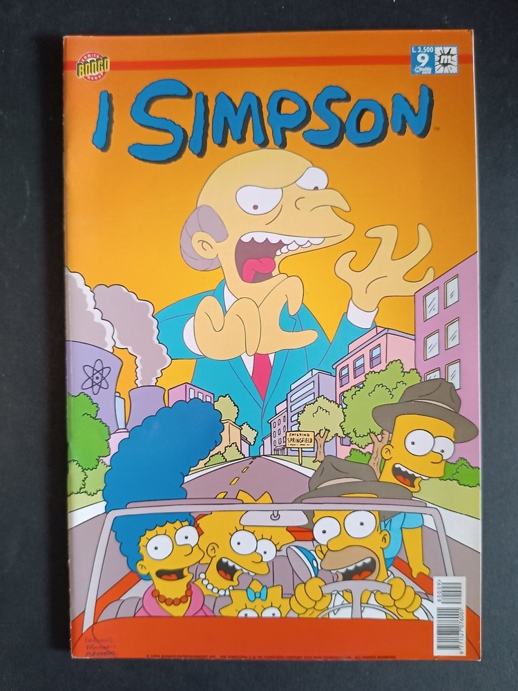 I SIMPSON Comic Book Number 9 Bongo Comics Black Spot