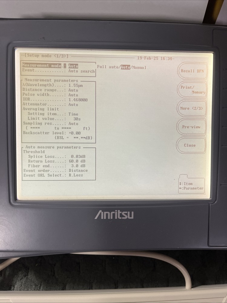 Anritsu MW9070B Optical Time Domain Reflectometer