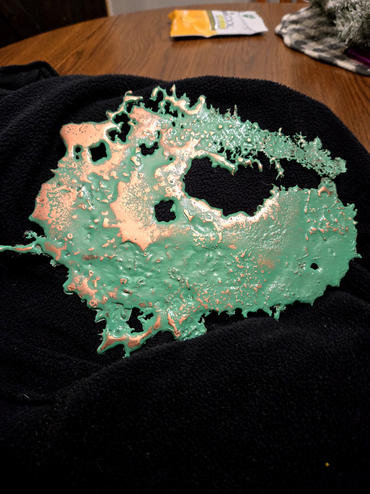 hand poured copper