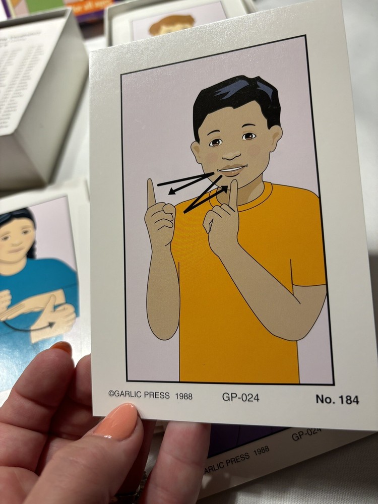 Basic Signing Vocabulary Flash Cards 2 Sets