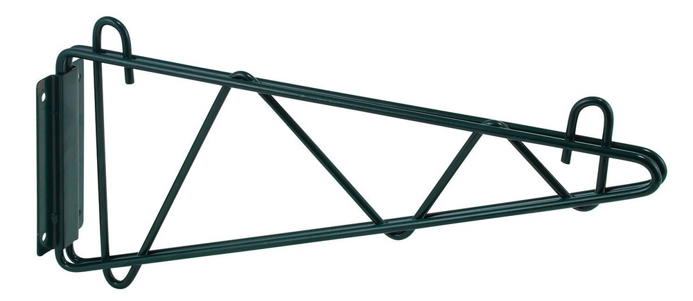Shelving Wall Mount Brackets, Epoxy Coated, 18"W, 1 Pair (2 Pair)