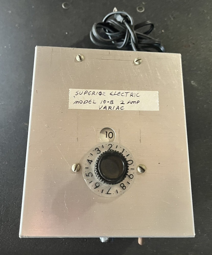 Superior electric 10 – B2 amp Variac Metal Box