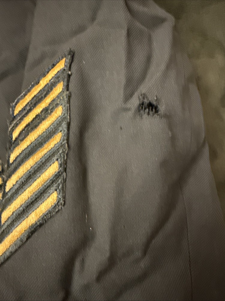 Vintage US Army Uniform Set Staff Sergeant E-6 Class A Jacket & Pants 1980s