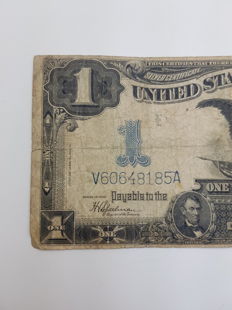 1899 $1 Silver Certificate Black Eagle Note V60648185A