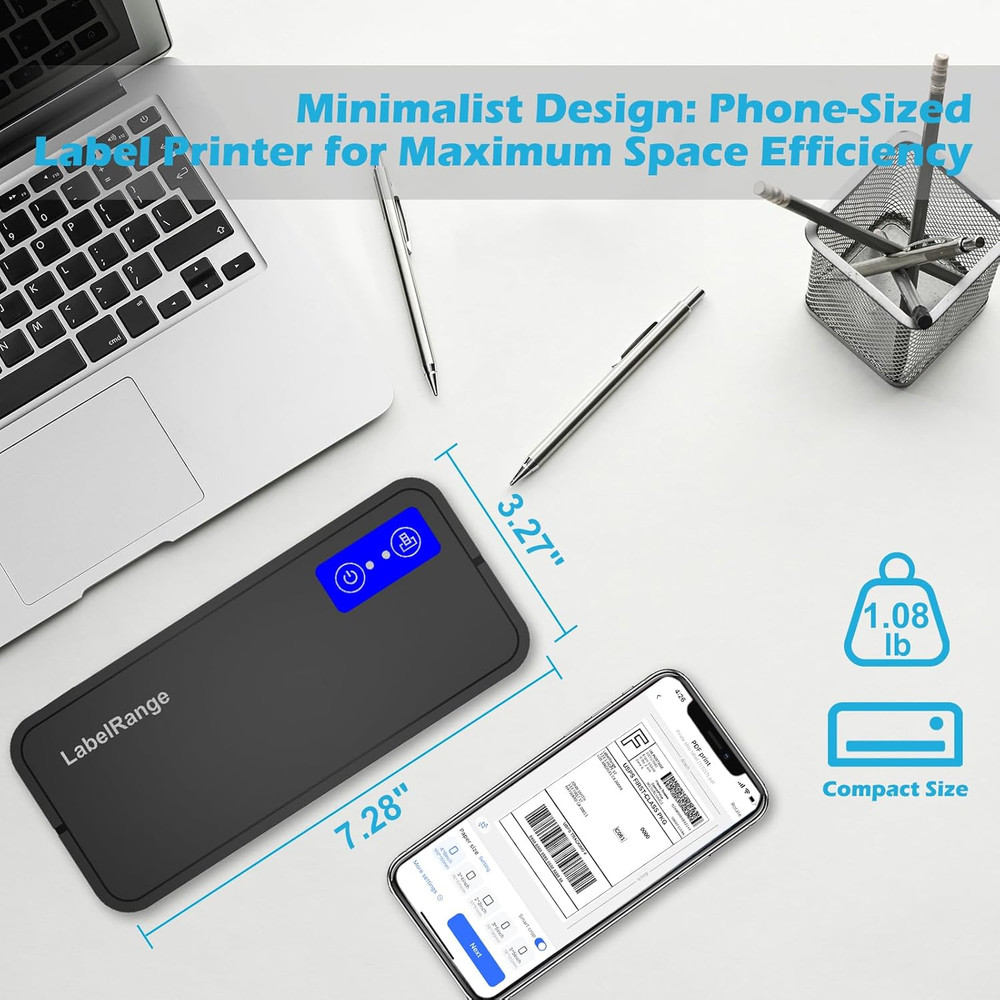Bluetooth Thermal Label Printer LabelRange RD560 for Mac,Windows,Iphone,Android