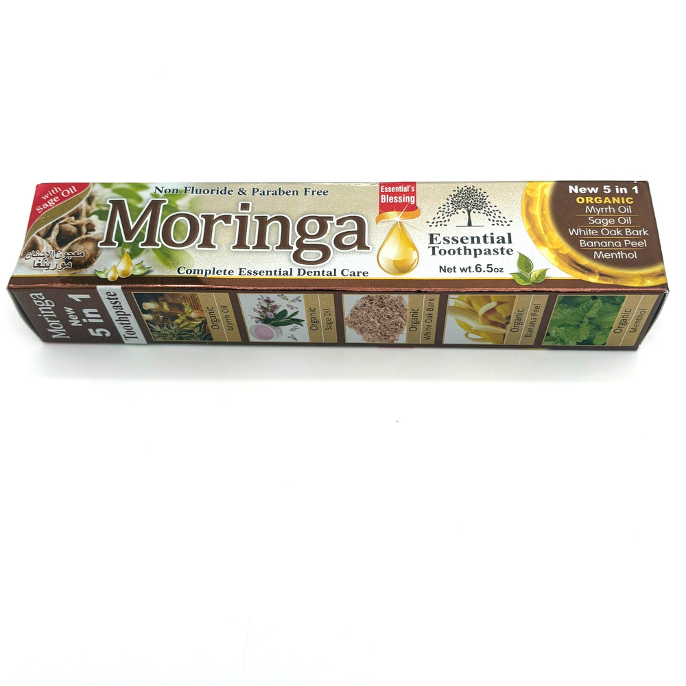 Organic Moringa Toothpaste 2-Pack – Essential Palace, Fluoride-Free