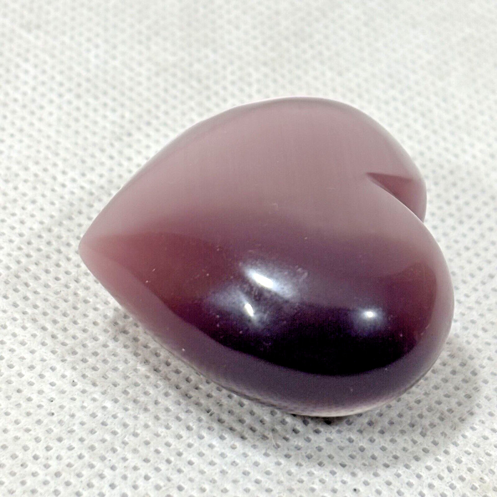 Heart Shaped Purple Cats Eye