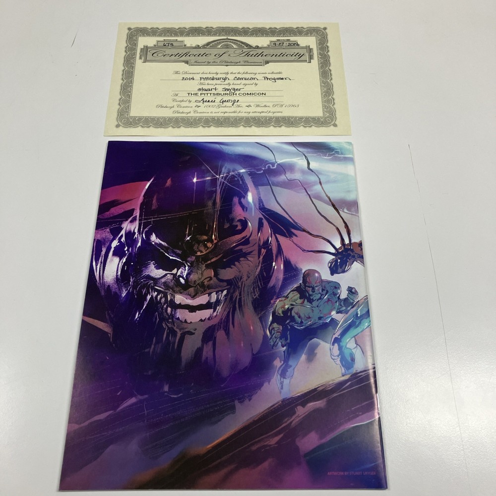 Pittsburgh Comicon 2014 Souvenir Program Autographed Stuart Sayger COA