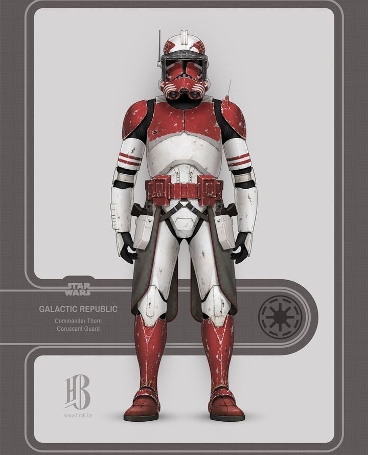 Star Wars Clone Commander Thorn Custom Painted Figure 3.75"