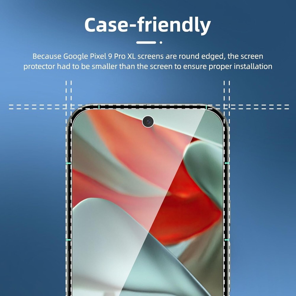 3-Pack 9H Tempered Glass Screen Protector For Google Pixel 9 Pro / 9 Pro XL