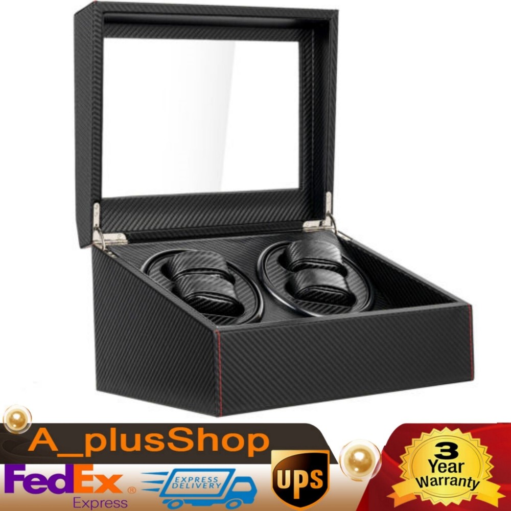 4+6 Automatic Rotation Watch Winder Watch Storage Box Auto Display Case Holder