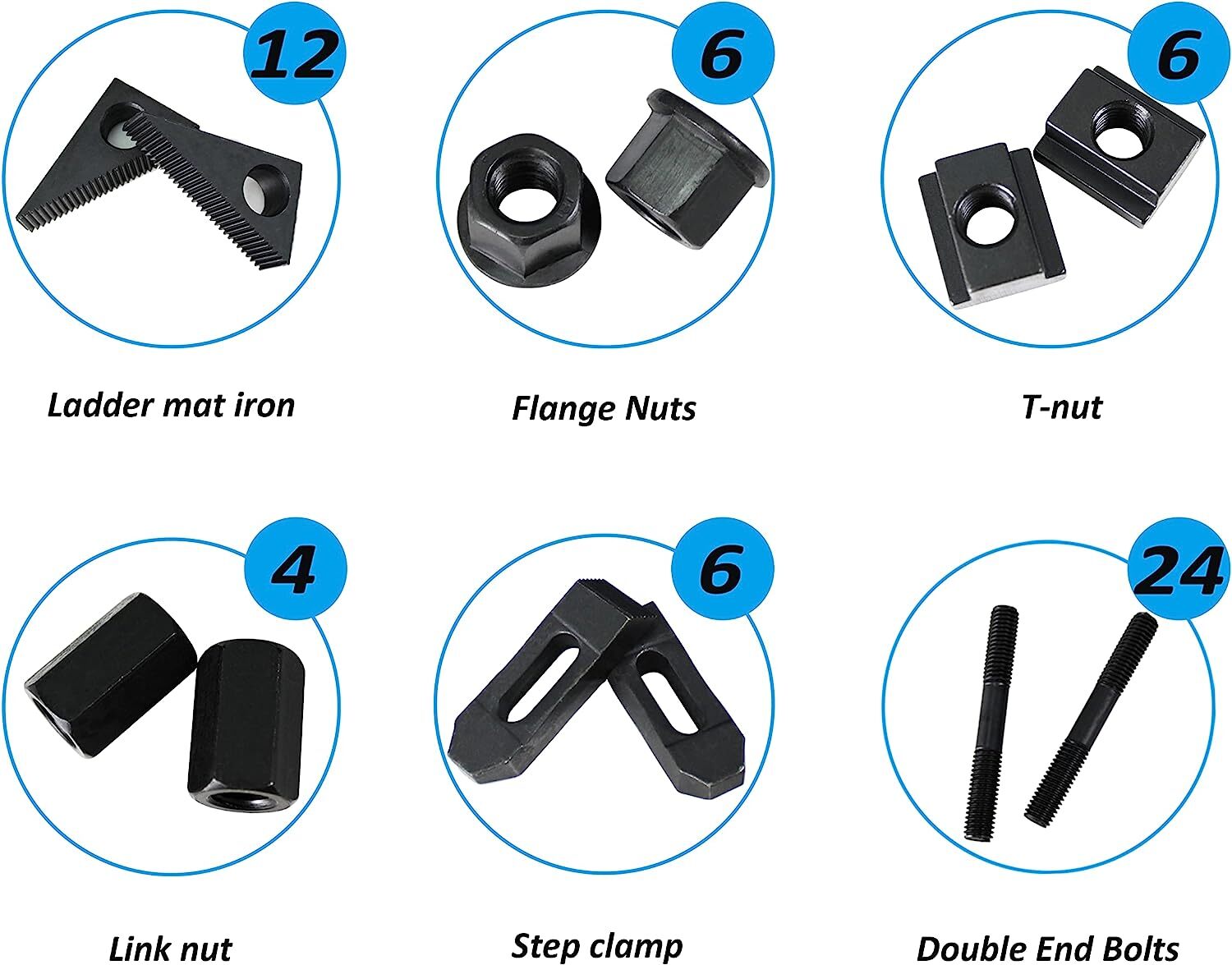 HFS 58pc 5/8" Slot 1/2"-13 Stud Hold Down Clamp Clamping Set Kit Bridgeport Mill