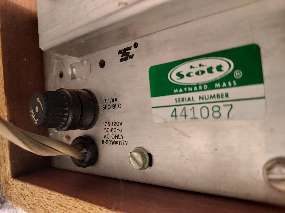 SCOTT CONSOLE RECEIVER