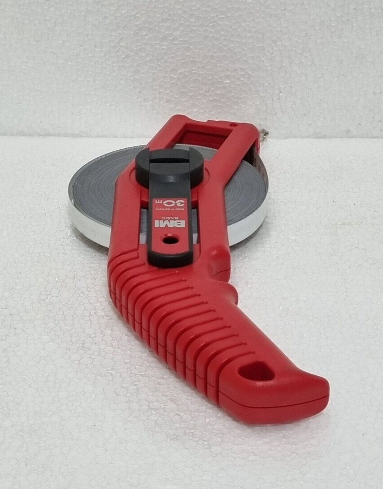 BMI BASIC 30M WHITE STEEL, COMPACT FRAME MEASURING TAPE