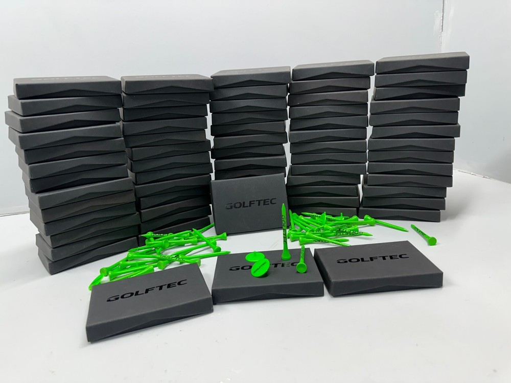 400 GOLFTEC Green Bamboo Golf Tees - 2.75