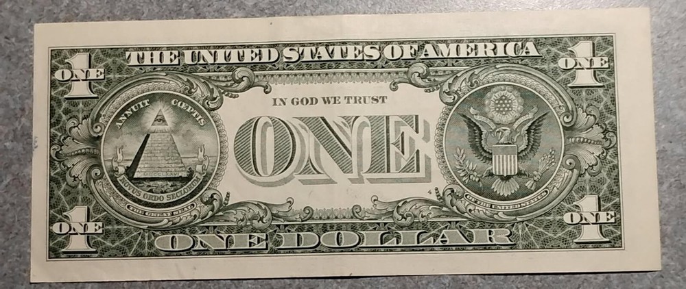 Currency Mint Error Miscut 2017 A $1 Note J35202399A