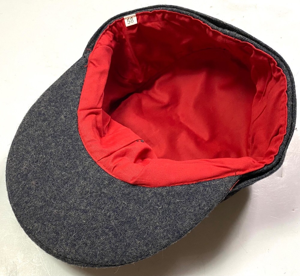 WWII GERMAN LUFTWAFFE BLUE WOOL M43 COMBAT FIELD CAP-LARGE