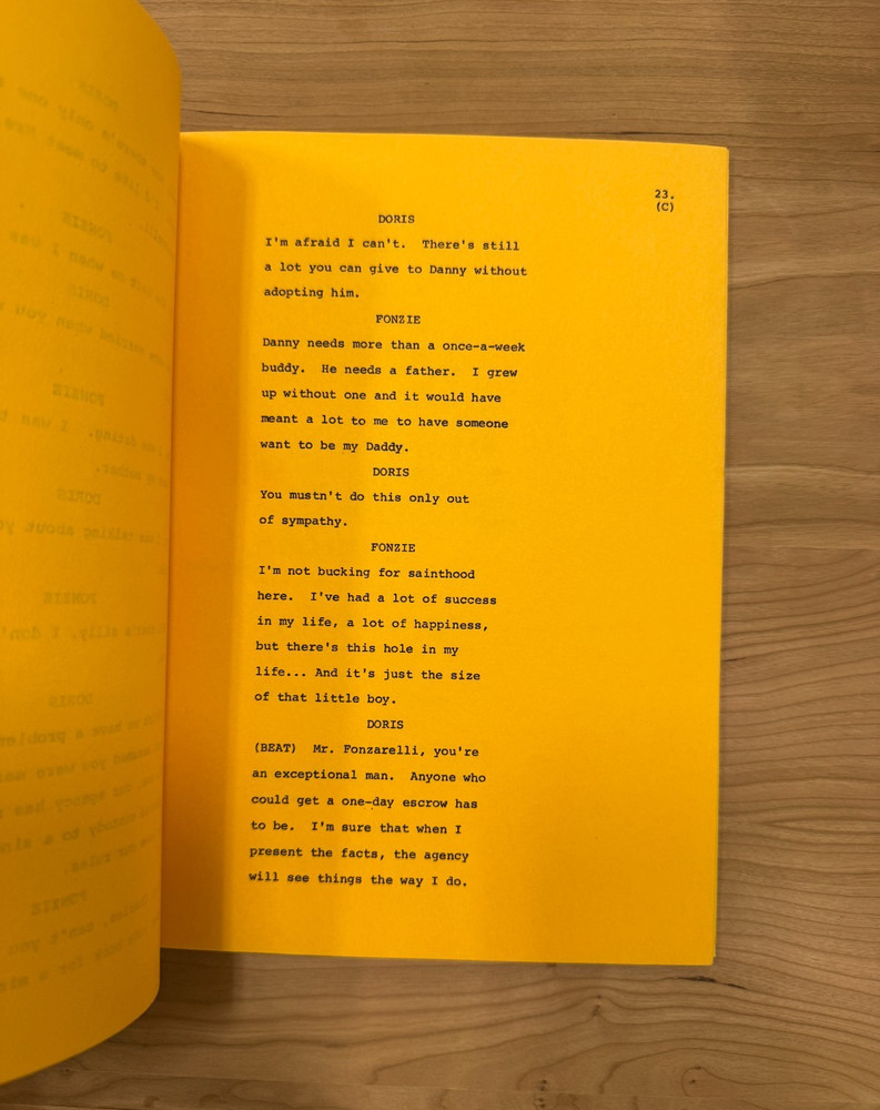 Happy Days TV Show Script - Passages Part I