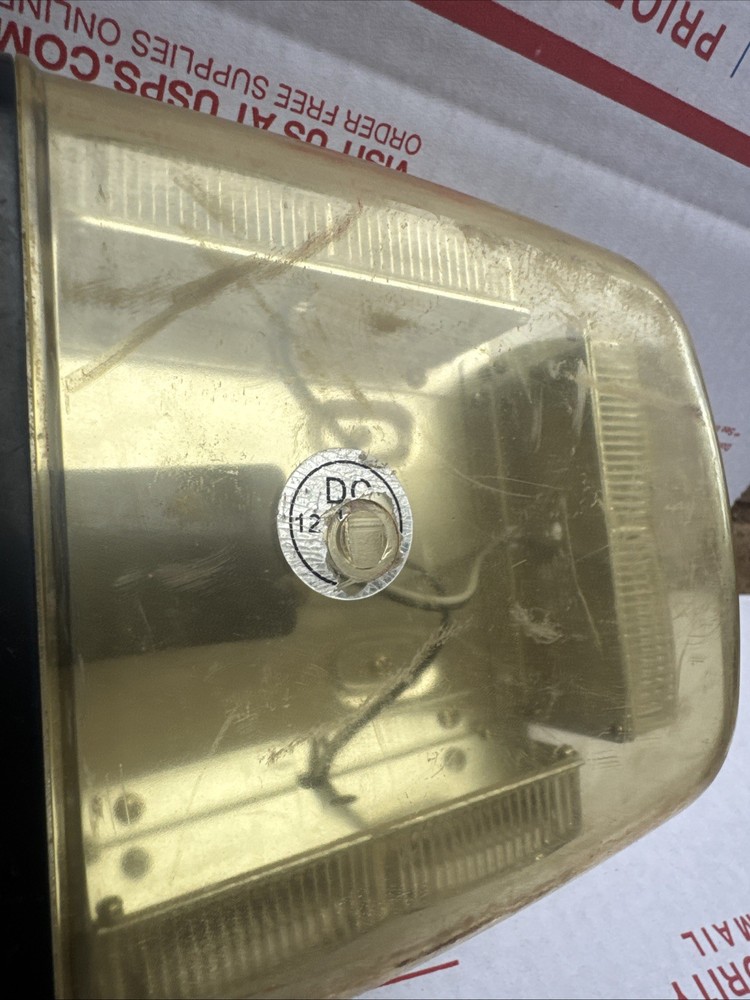 Magnetic Roof Mount W/Cord Caution Light Various Light Patterns Rectangle Orange