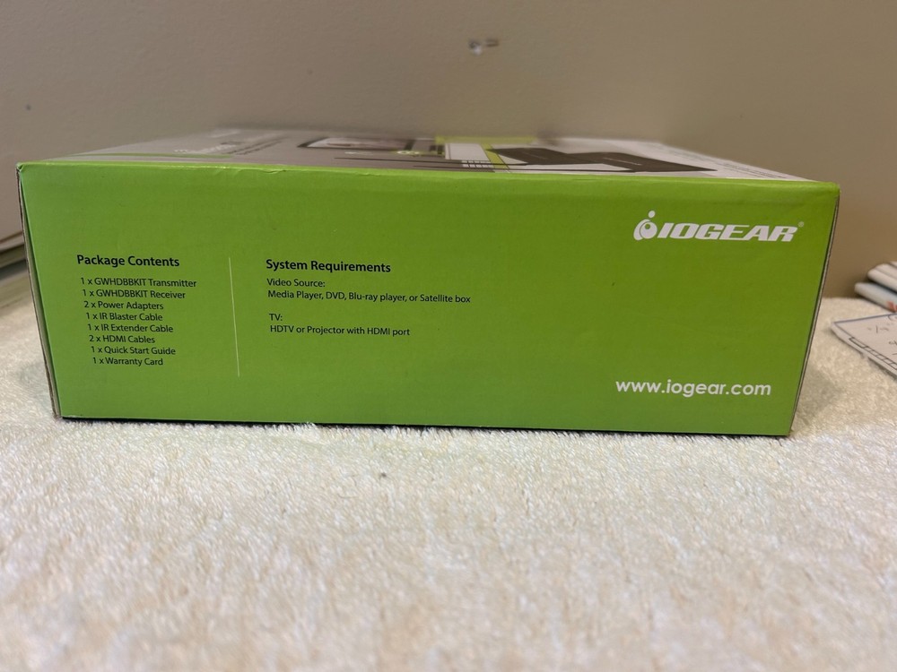 IOGEAR Wireless HDMI TV Connection Kit - Black