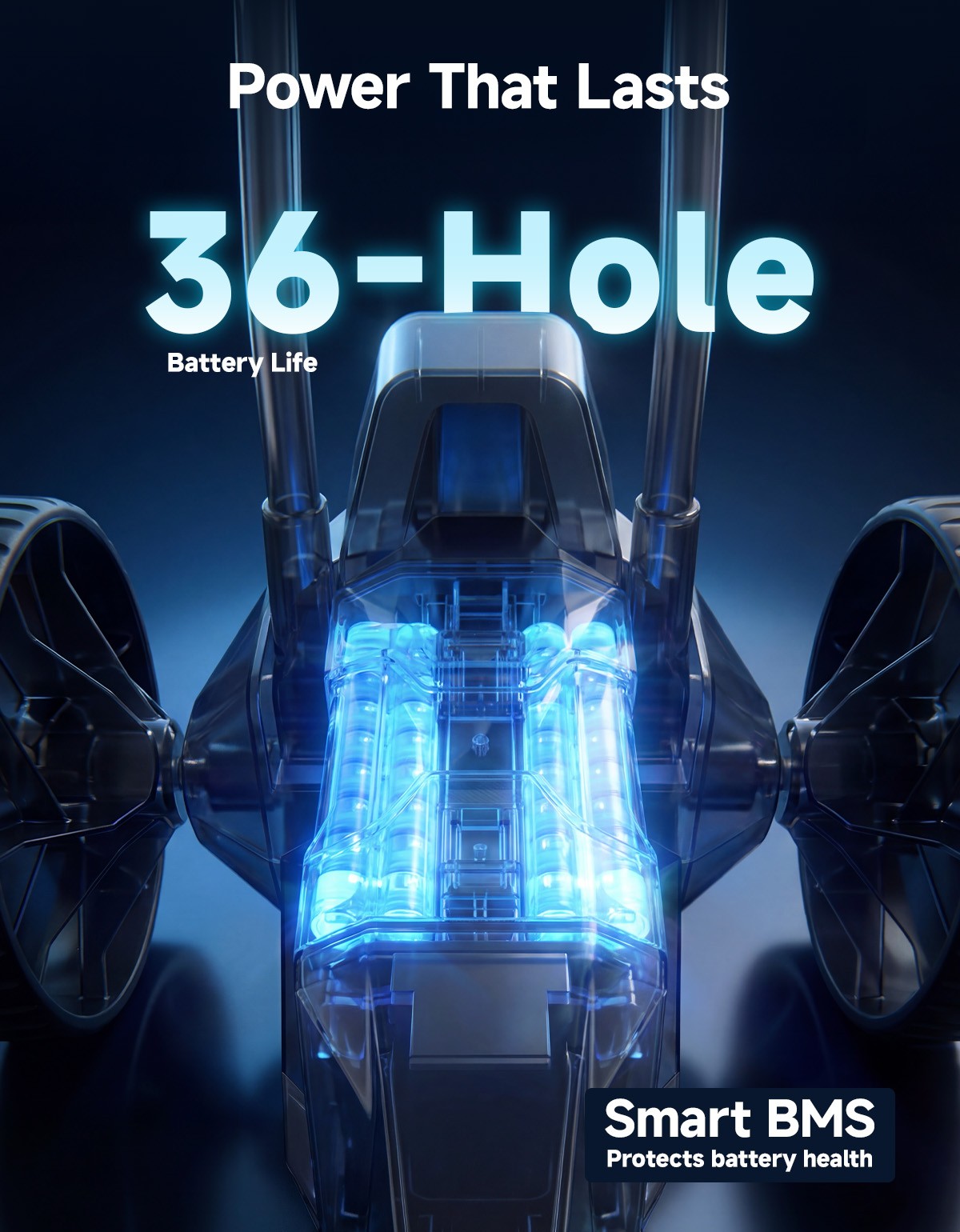 ApexR Foldable Electric Golf Push Cart Trolley Remote Control with Assist Mode