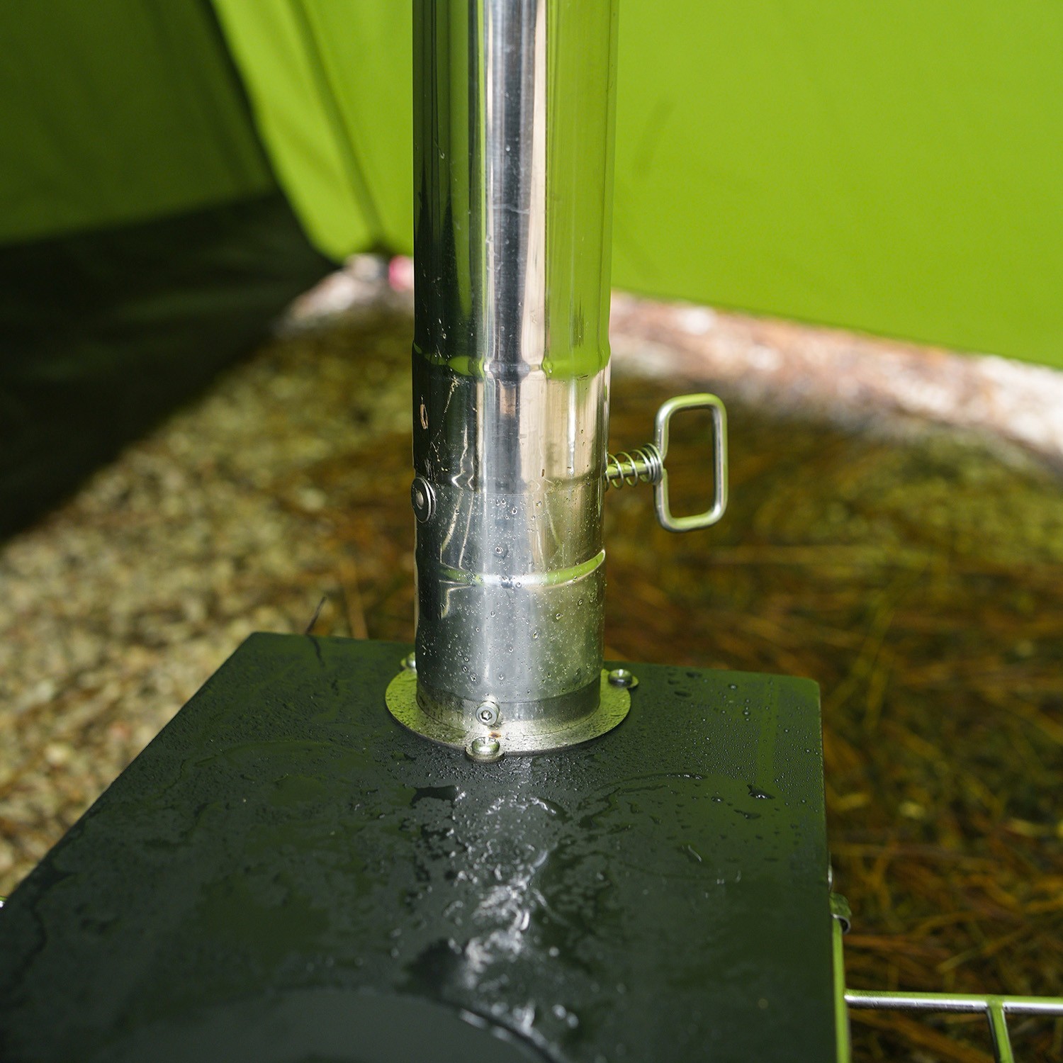 Stove Pipe with Damper 2.36" Stainless Steel Air Valve Chimney Flue for Stove