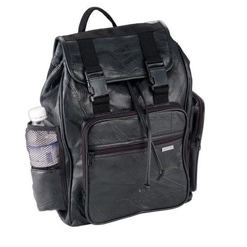 GENUINE BUFFALO LEATHER MOTORCYCLE BACKPACK BAG FOR HARLEY HONDA - BFBACKPACK