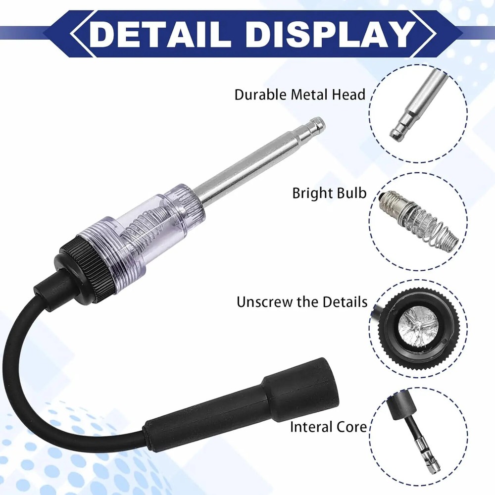 Ignition System Tester Spark Plug Car Engine In Line System Pen Detector Spark