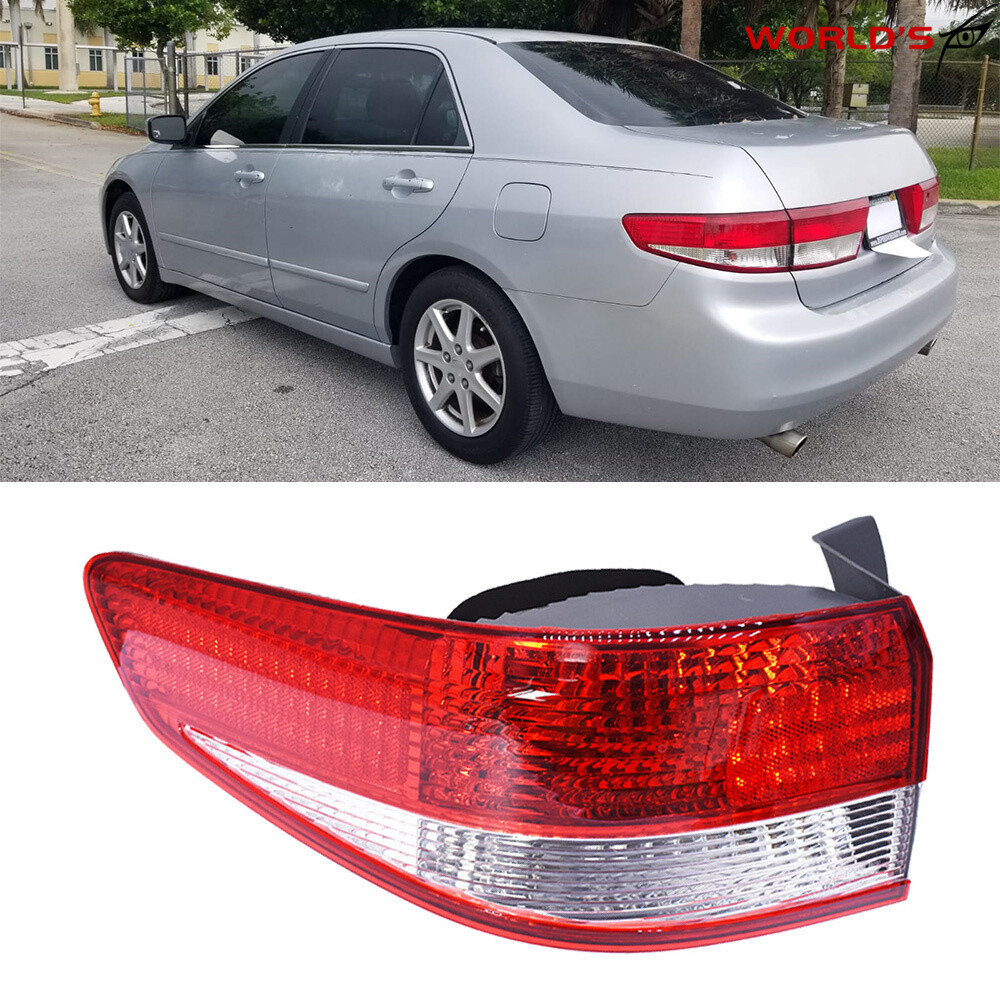 For Honda Accord Sedan 2003 2004 Replace Outer Driver Left Side Tail Light Lamp