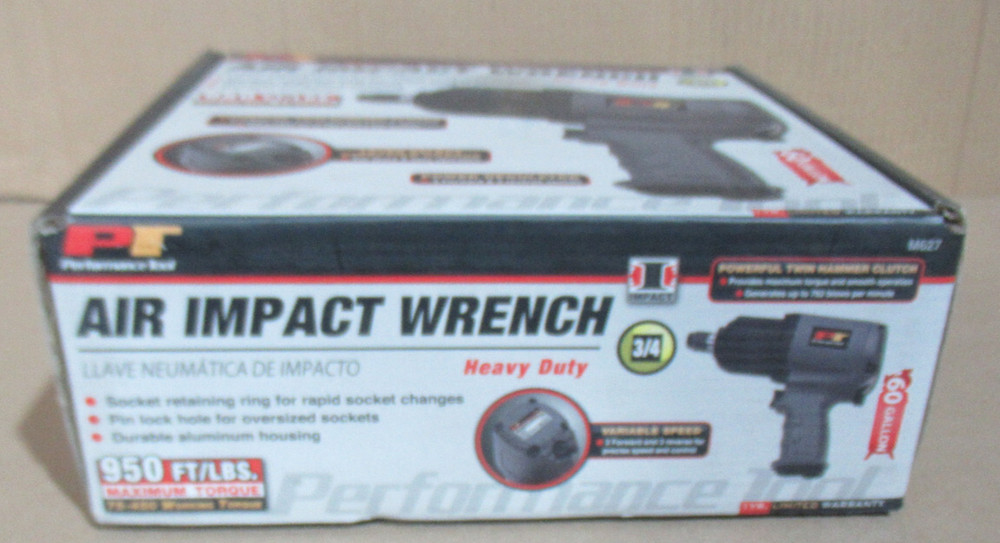 PERFORMANCE TOOL M627 3/4" DRIVE AIR IMPACT WRENCH