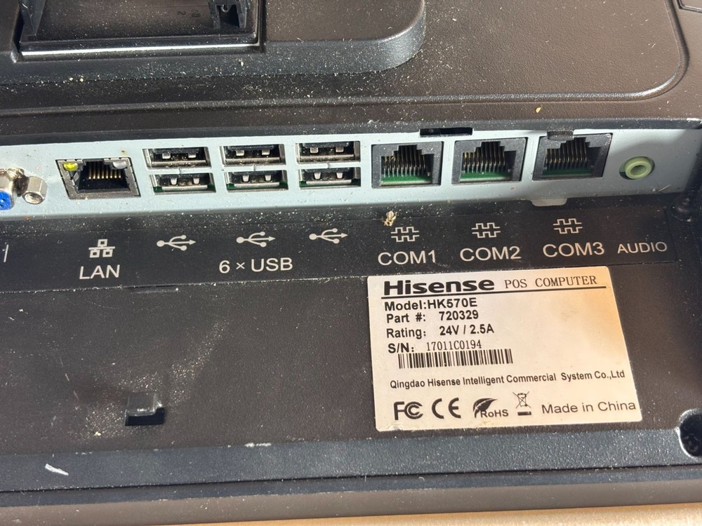 Hisense HK570E POS Touchscreen Computer Windows 10 Enterprise Reset