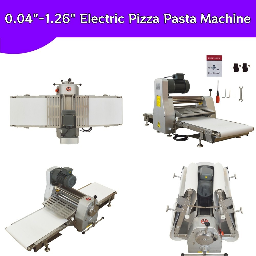 1-32mm Bench-Top Dough Laminator Tabletop Pastry Sheeter Dough Folding Machine