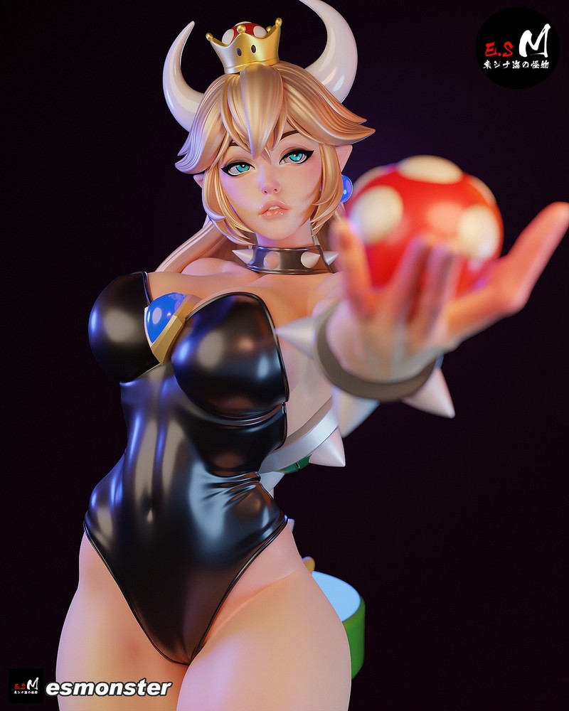 Bowsette V2 3D Printed Kit Unpainted/Unassembled