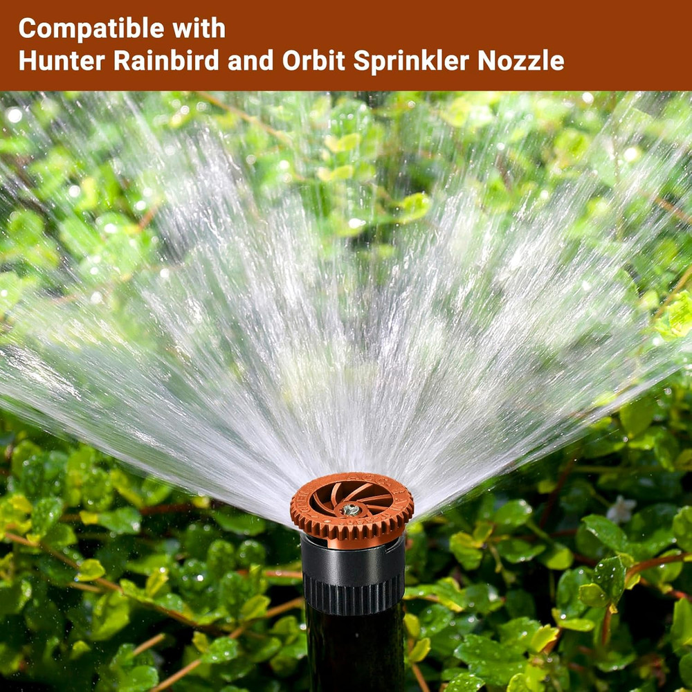 12pc Variable Arc Nozzle 8AN Adjustable 0-360 Degree Pop-Up Sprinkler Spray Head