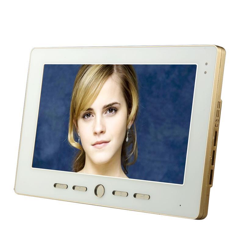 10" LCD Fingerprint Recognition Video Door Phone Intercom System RFID Password