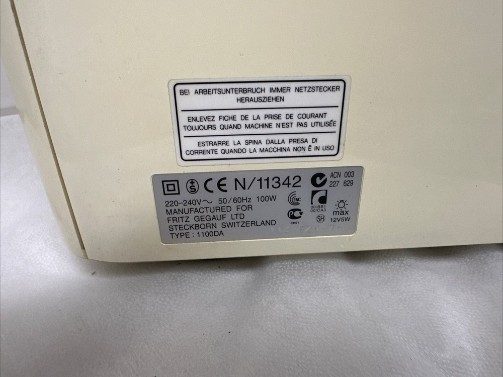 Bernina Overlocker Sewing Machine 1100DA , 230V , NO Cable