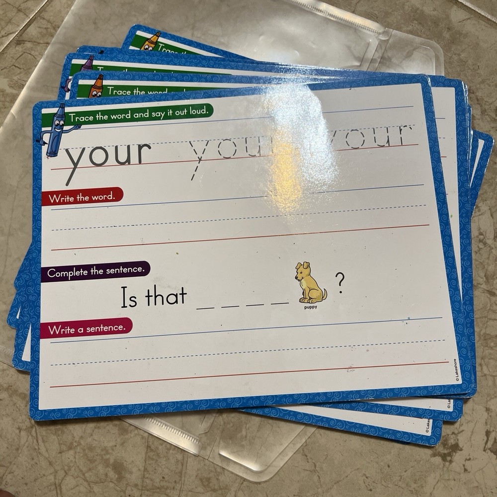Lakeshore Write & Wipe Sight-Words Practice Cards