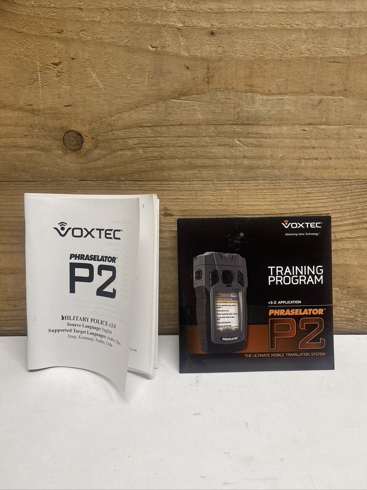 Voxtec Phraselator P2mX-2 Portable Voice Computer Languages Translator