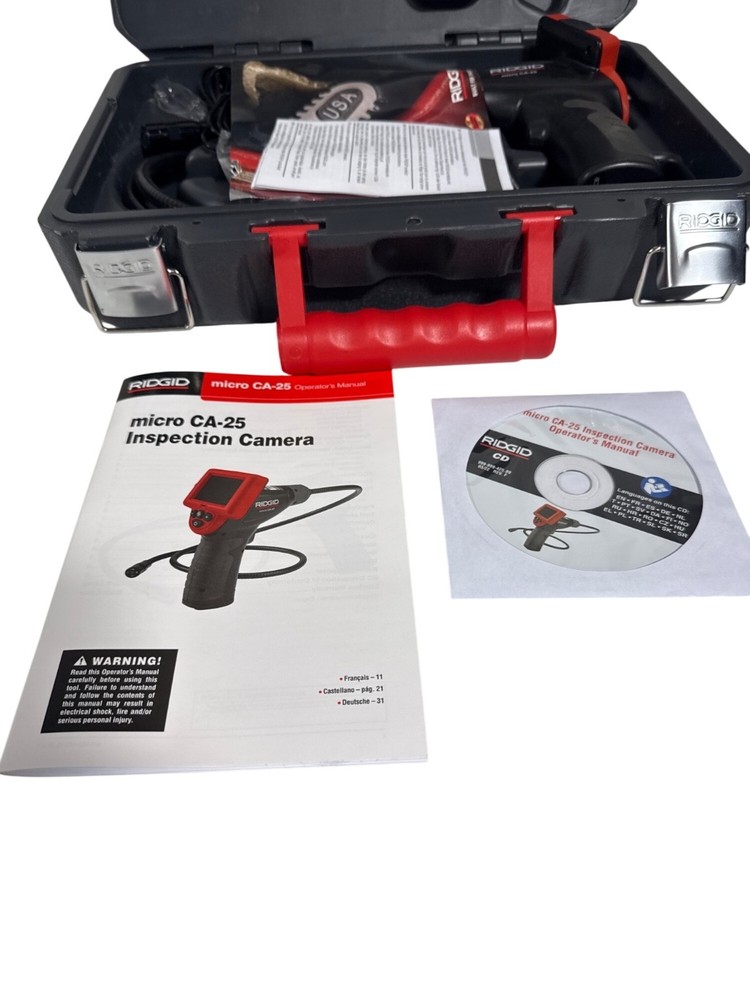 Ridgid CA-25 Micro Inspection Handheld Camera with 4 ft Waterproof Cable