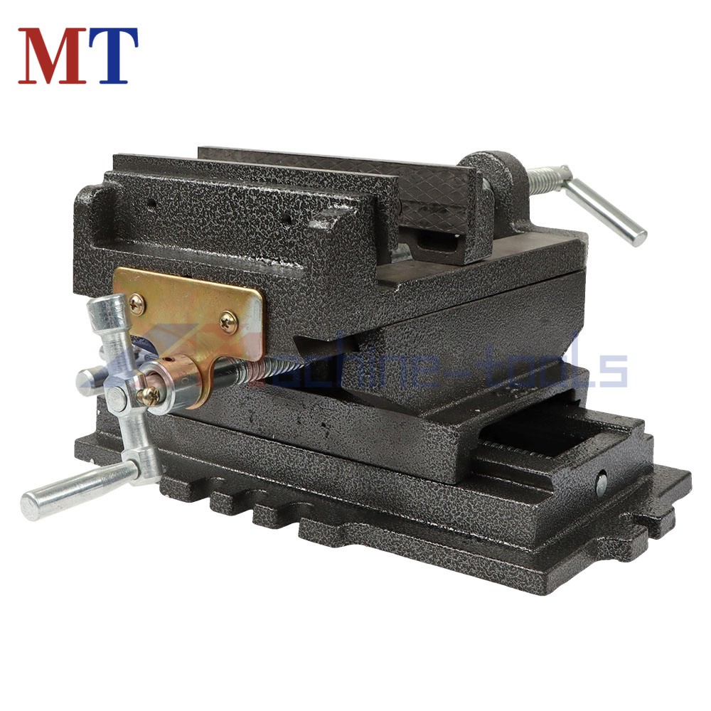 6" Cross Drill Press Vise Heavy Duty 2 Way Slide Metal Milling X-Y Clamp Machine