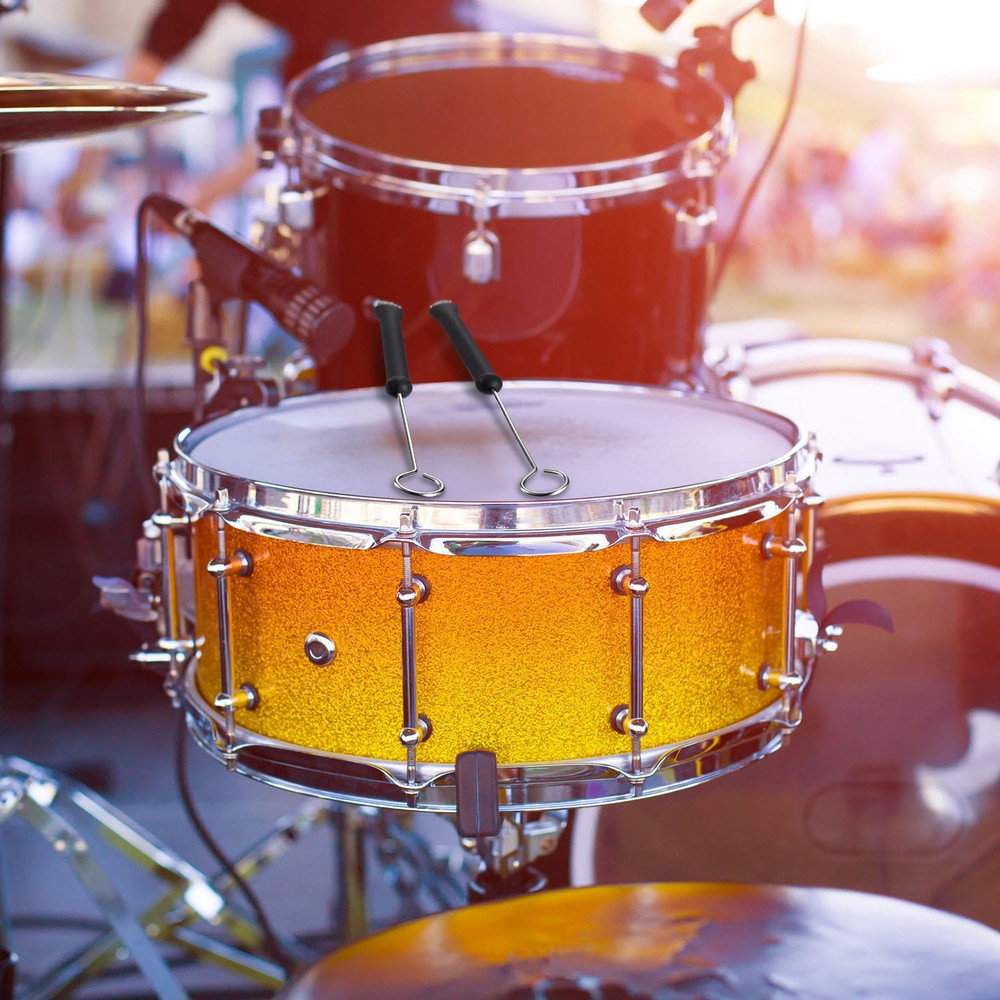 1 Pair Drum Brushes Retractable Wire Brushes Drums Drum Sticks Brush with Comfor