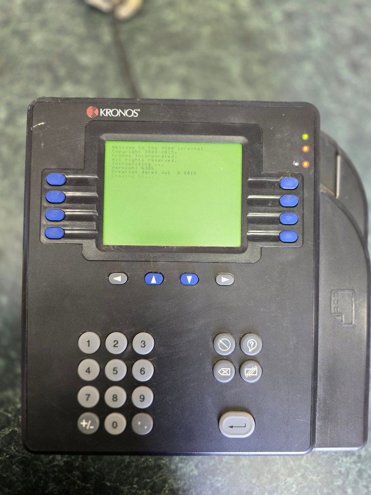 Kronos Series System 4500 Time Clock System 8602004-003