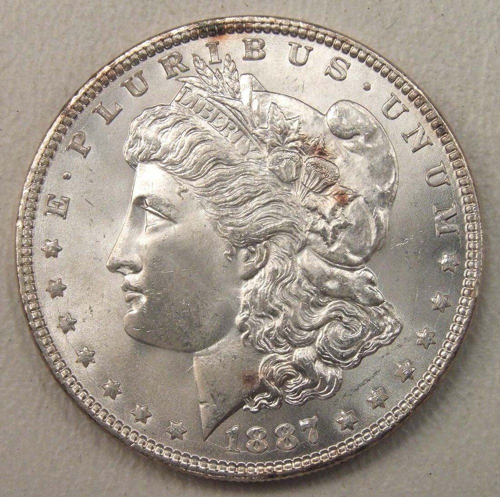 1887 Morgan Silver Dollar BU++