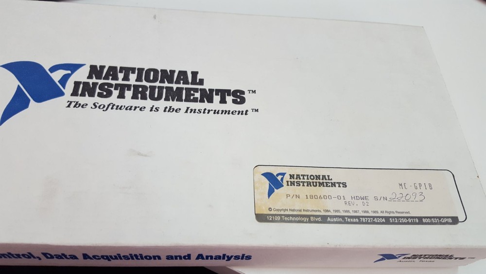 NATIONAL INSTRUMENTS MC-GPIB 180600-01 CARD