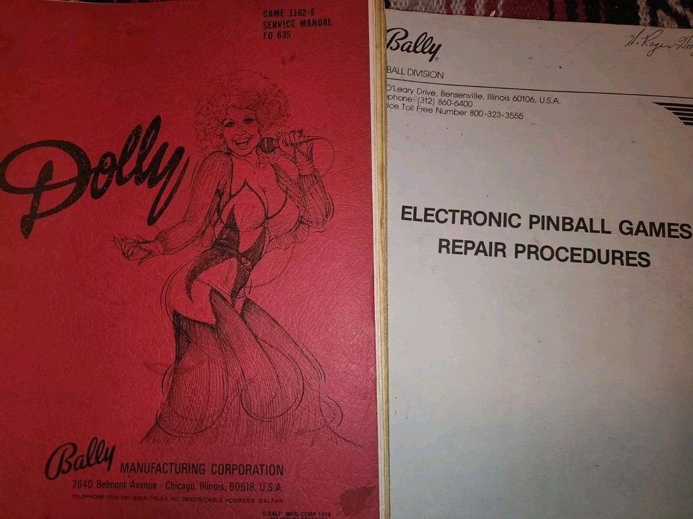 Dolly Pinball Manual + Bally Component Manual